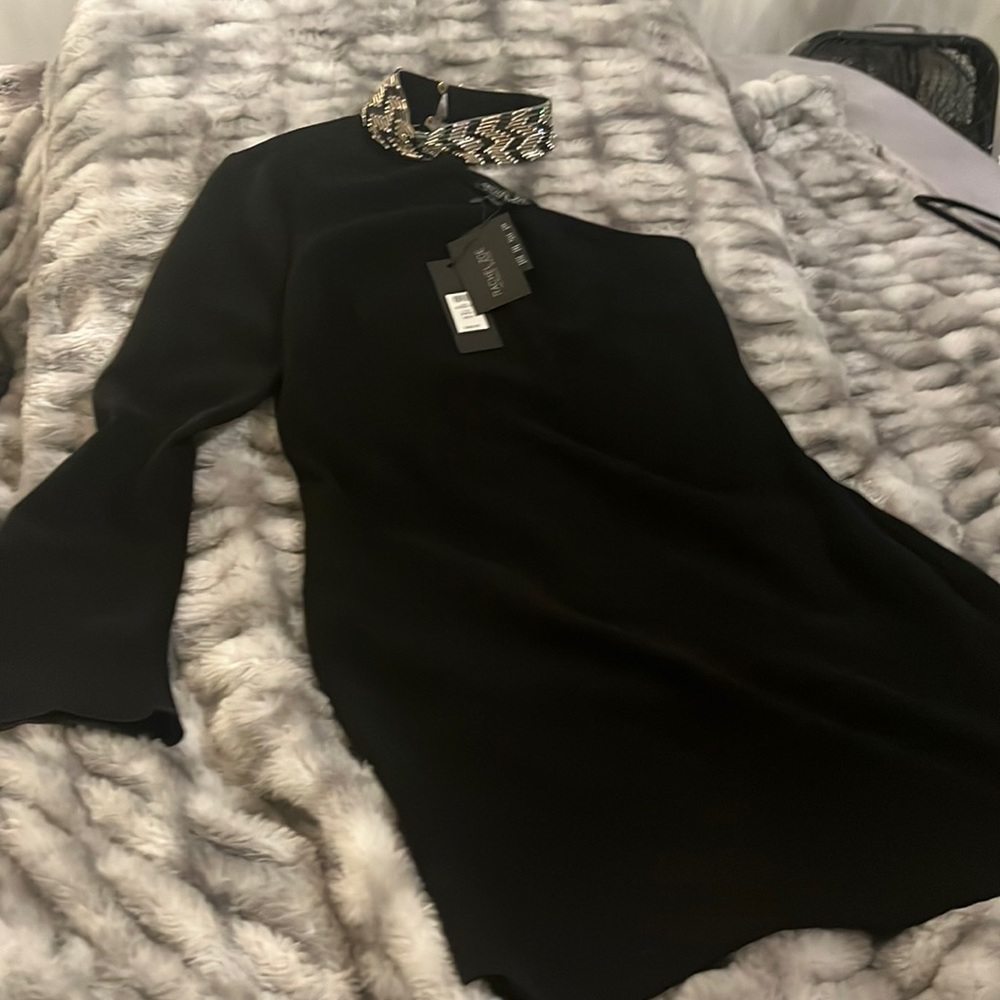 NWT DESIGNER beaded beck dress